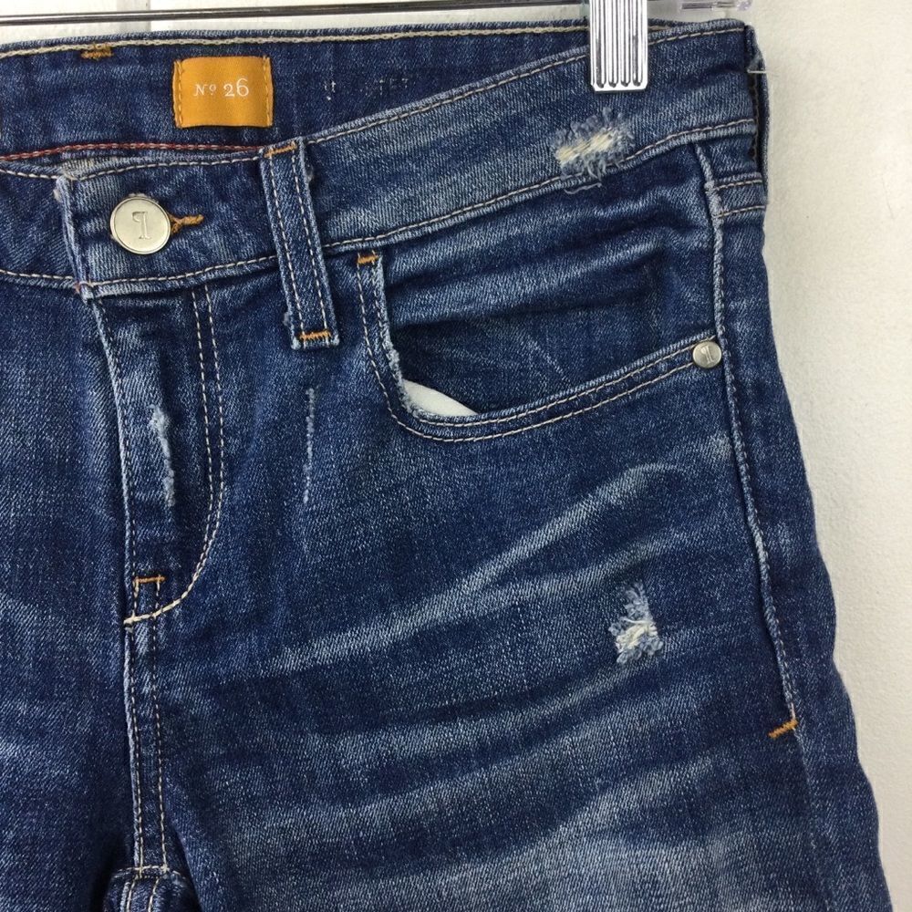 Pilcro and the Letterpress (Anthro) Jean Denim Shorts, Distressed, Size 26‎ - Picture 7 of 14